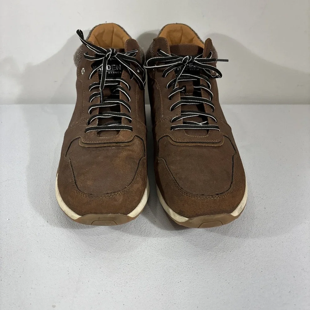 Steve Madden Men's Hamils High-Top Sneakers Shoes Brown Size US 12 M